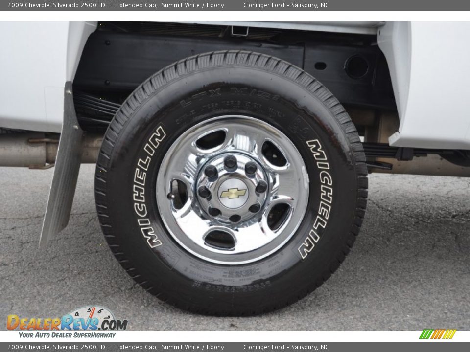 2009 Chevrolet Silverado 2500HD LT Extended Cab Summit White / Ebony Photo #18