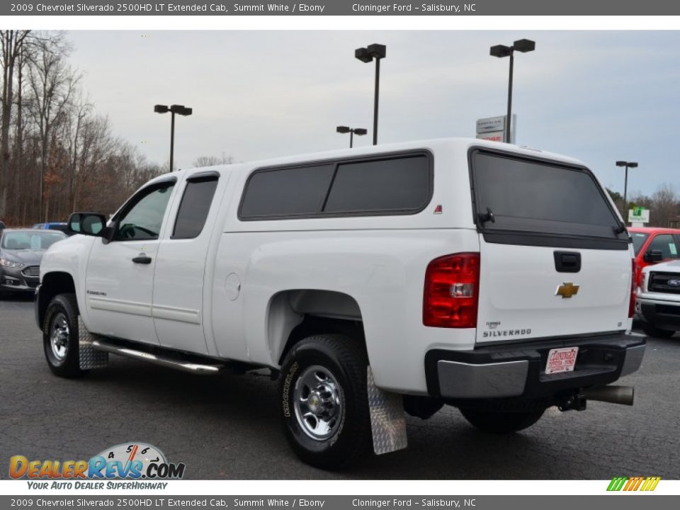 2009 Chevrolet Silverado 2500HD LT Extended Cab Summit White / Ebony Photo #36