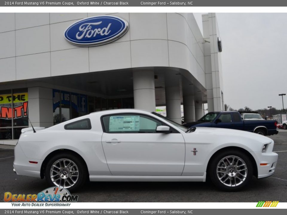 Oxford White 2014 Ford Mustang V6 Premium Coupe Photo #2