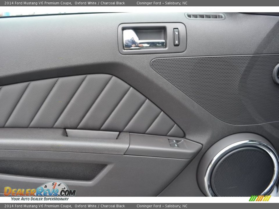 2014 Ford Mustang V6 Premium Coupe Oxford White / Charcoal Black Photo #8