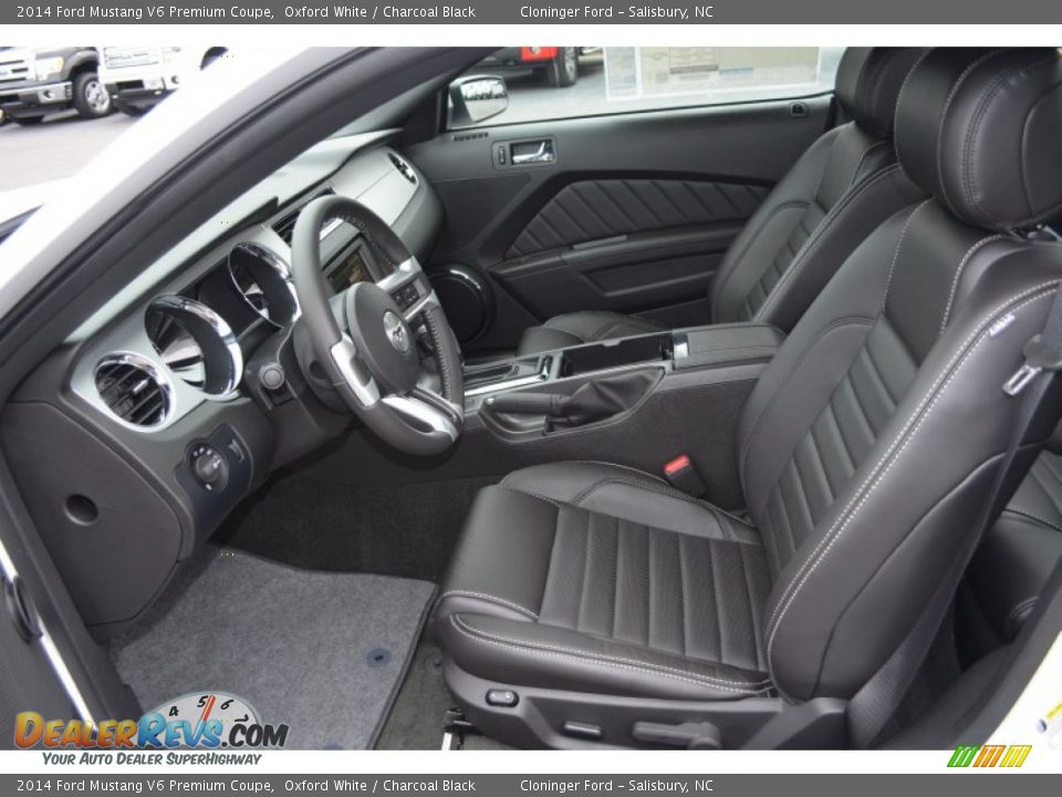 Charcoal Black Interior - 2014 Ford Mustang V6 Premium Coupe Photo #9