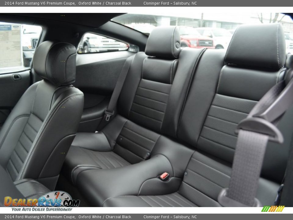Rear Seat of 2014 Ford Mustang V6 Premium Coupe Photo #11