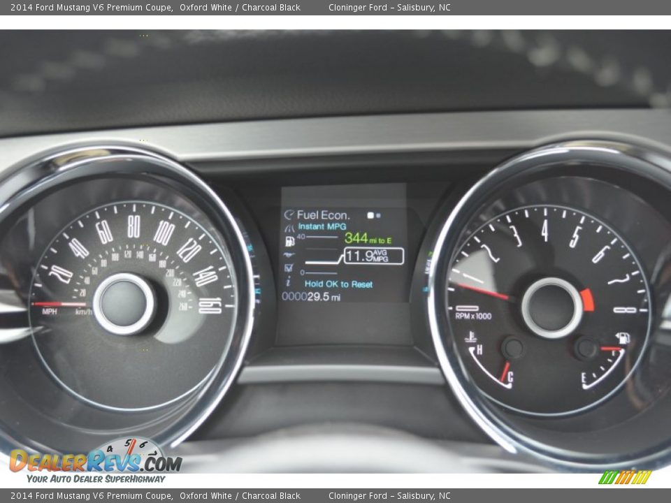 2014 Ford Mustang V6 Premium Coupe Gauges Photo #22