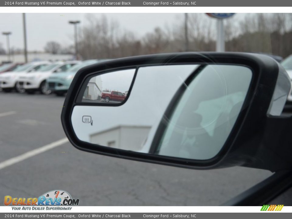 2014 Ford Mustang V6 Premium Coupe Oxford White / Charcoal Black Photo #33