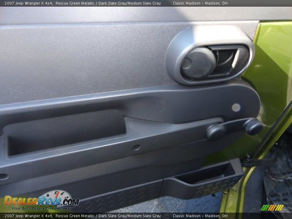 2007 Jeep Wrangler X 4x4 Rescue Green Metallic / Dark Slate Gray/Medium Slate Gray Photo #5