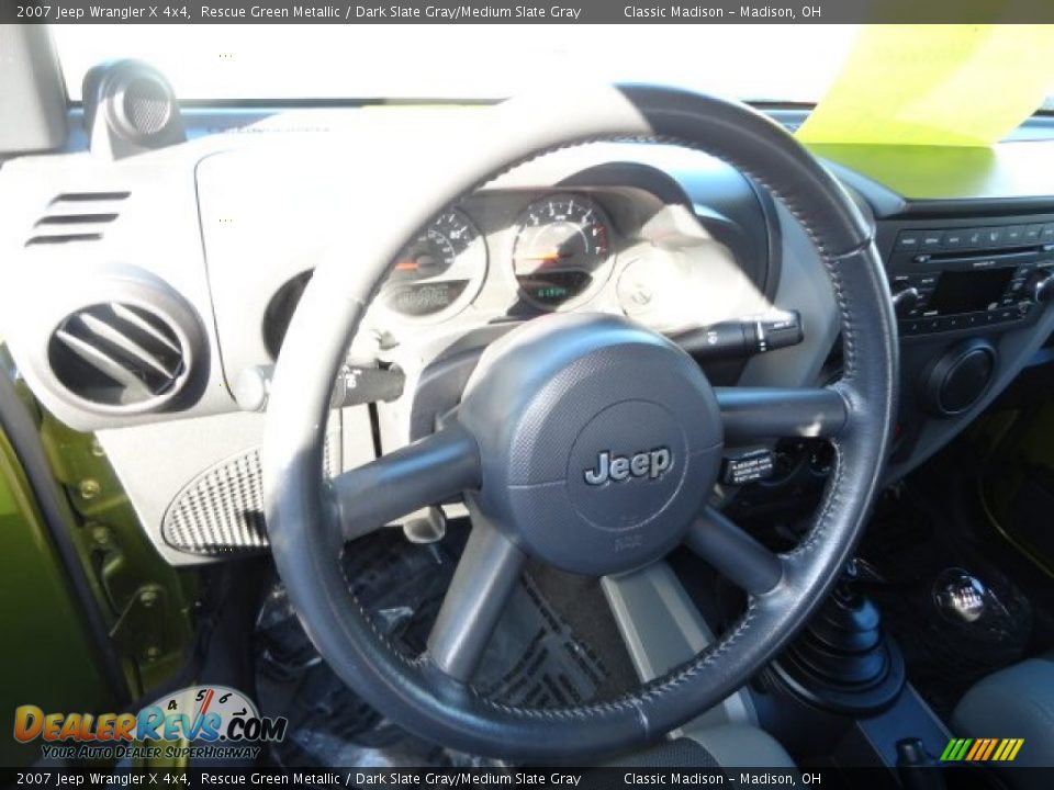 2007 Jeep Wrangler X 4x4 Rescue Green Metallic / Dark Slate Gray/Medium Slate Gray Photo #8