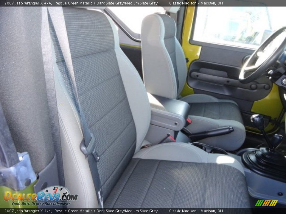 2007 Jeep Wrangler X 4x4 Rescue Green Metallic / Dark Slate Gray/Medium Slate Gray Photo #12