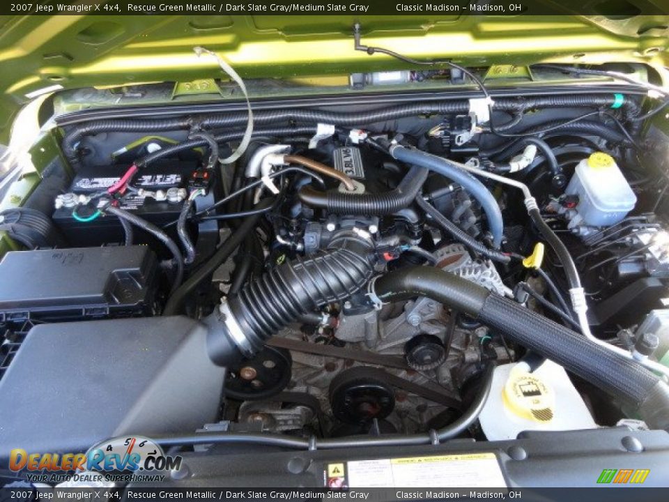 2007 Jeep Wrangler X 4x4 Rescue Green Metallic / Dark Slate Gray/Medium Slate Gray Photo #14