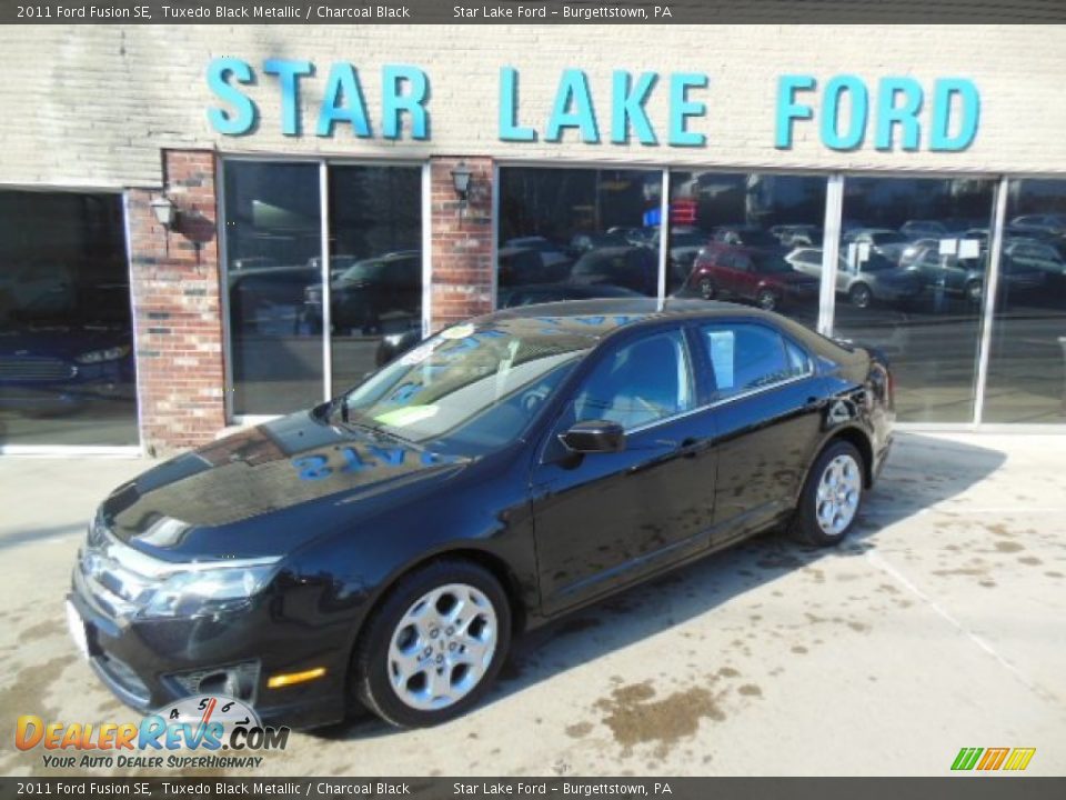2011 Ford Fusion SE Tuxedo Black Metallic / Charcoal Black Photo #1