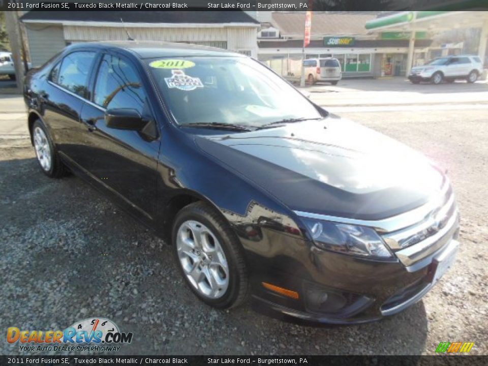 2011 Ford Fusion SE Tuxedo Black Metallic / Charcoal Black Photo #3