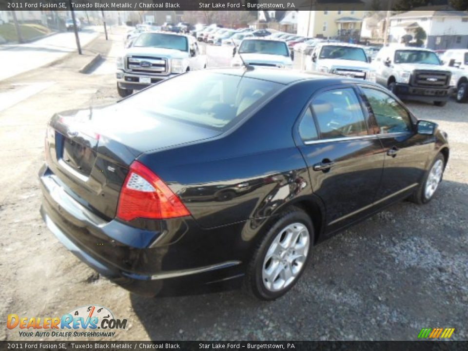 2011 Ford Fusion SE Tuxedo Black Metallic / Charcoal Black Photo #4
