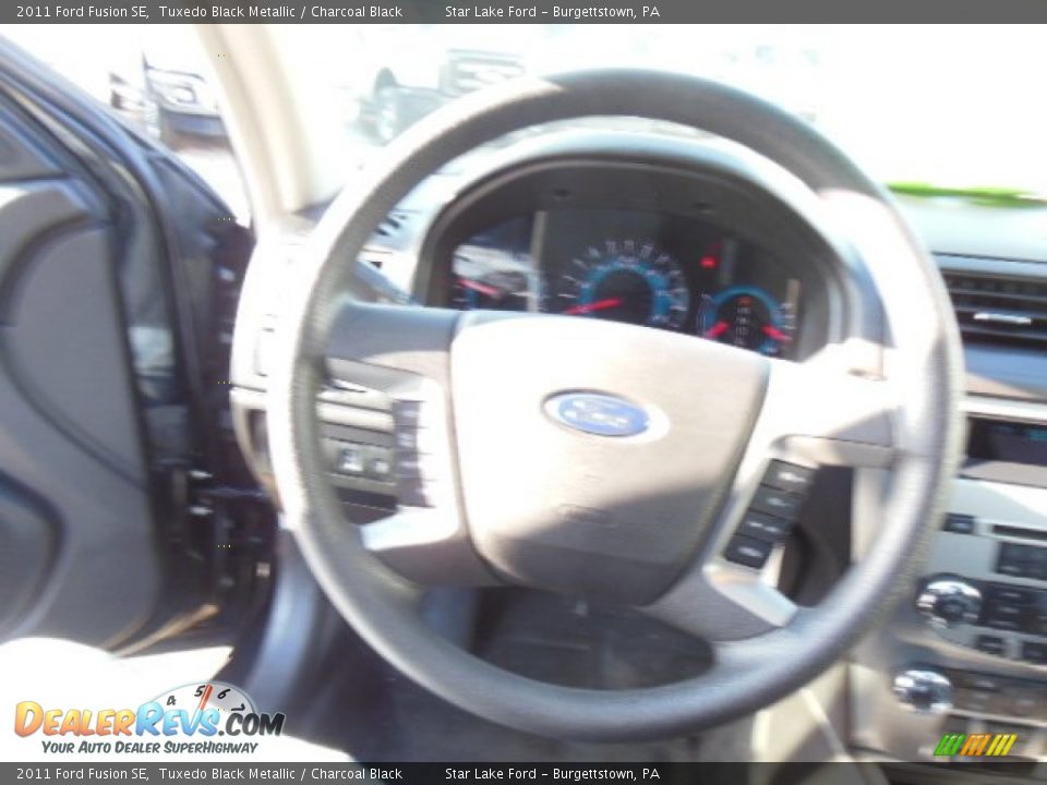 2011 Ford Fusion SE Tuxedo Black Metallic / Charcoal Black Photo #13
