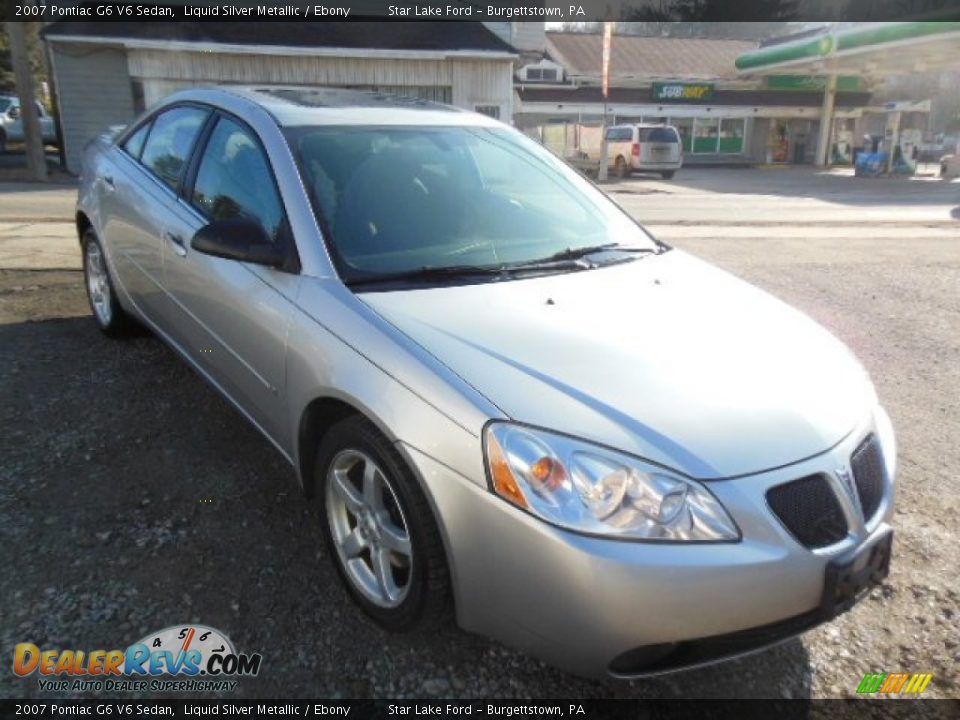 Front 3/4 View of 2007 Pontiac G6 V6 Sedan Photo #3
