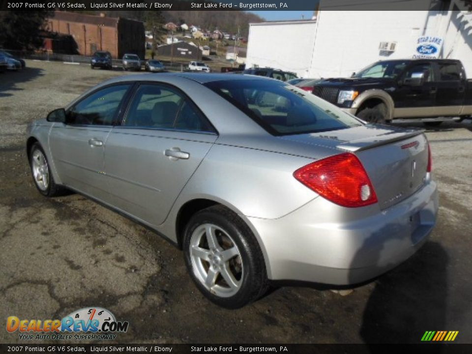 Liquid Silver Metallic 2007 Pontiac G6 V6 Sedan Photo #6