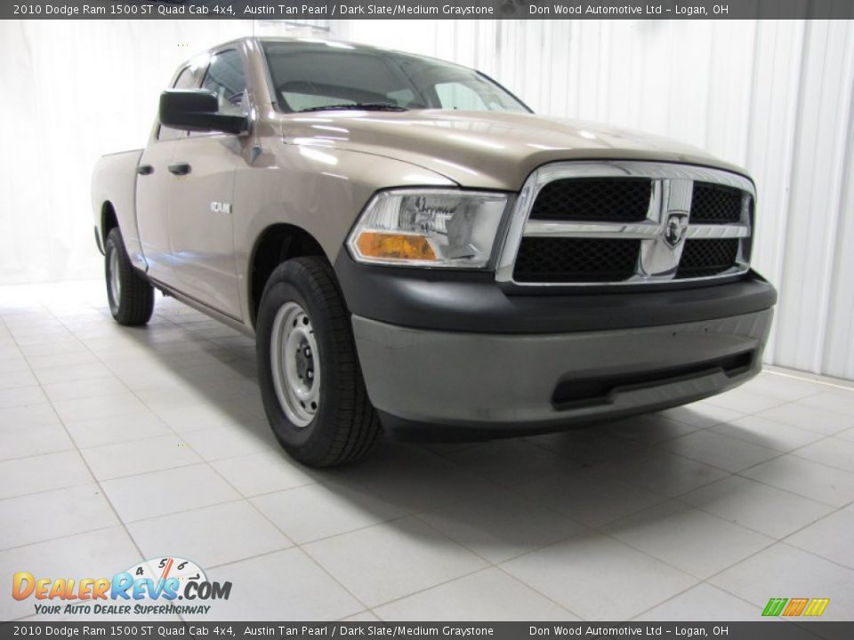 Front 3/4 View of 2010 Dodge Ram 1500 ST Quad Cab 4x4 Photo #1