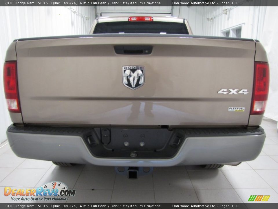2010 Dodge Ram 1500 ST Quad Cab 4x4 Austin Tan Pearl / Dark Slate/Medium Graystone Photo #4