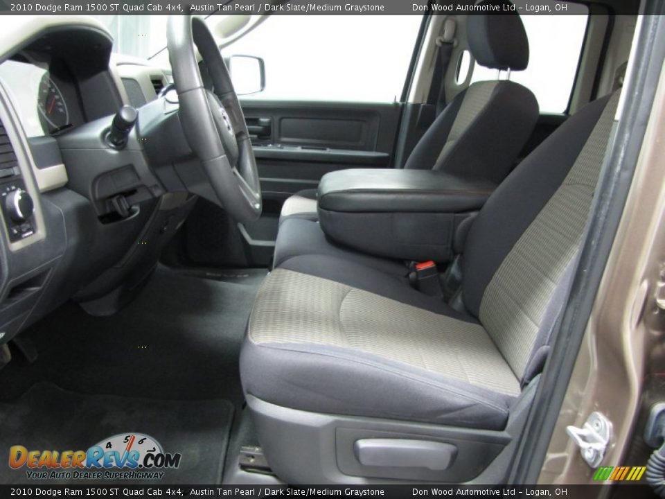 2010 Dodge Ram 1500 ST Quad Cab 4x4 Austin Tan Pearl / Dark Slate/Medium Graystone Photo #8