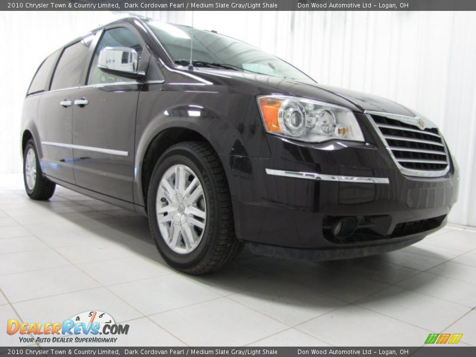 2010 Chrysler Town & Country Limited Dark Cordovan Pearl / Medium Slate Gray/Light Shale Photo #1
