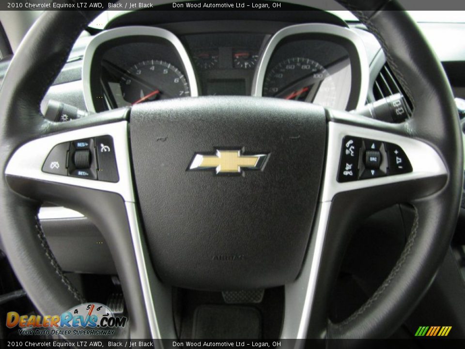 2010 Chevrolet Equinox LTZ AWD Black / Jet Black Photo #17