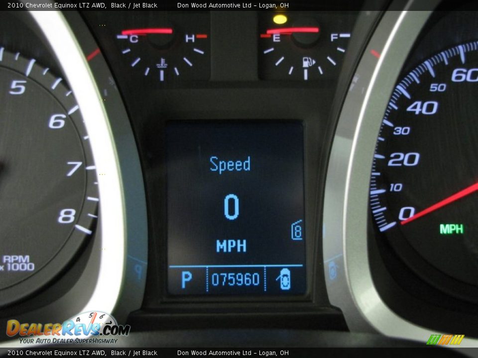 2010 Chevrolet Equinox LTZ AWD Black / Jet Black Photo #23