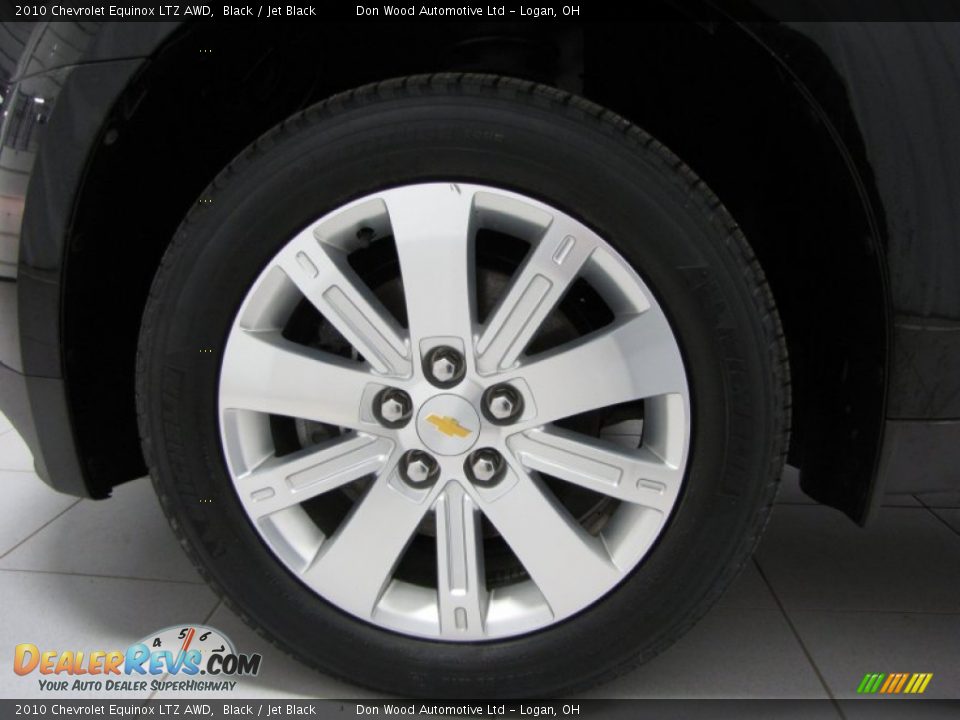 2010 Chevrolet Equinox LTZ AWD Black / Jet Black Photo #28