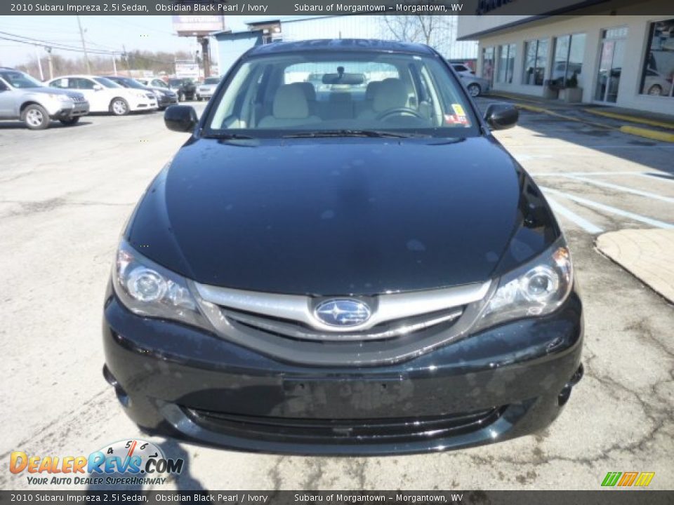 2010 Subaru Impreza 2.5i Sedan Obsidian Black Pearl / Ivory Photo #2