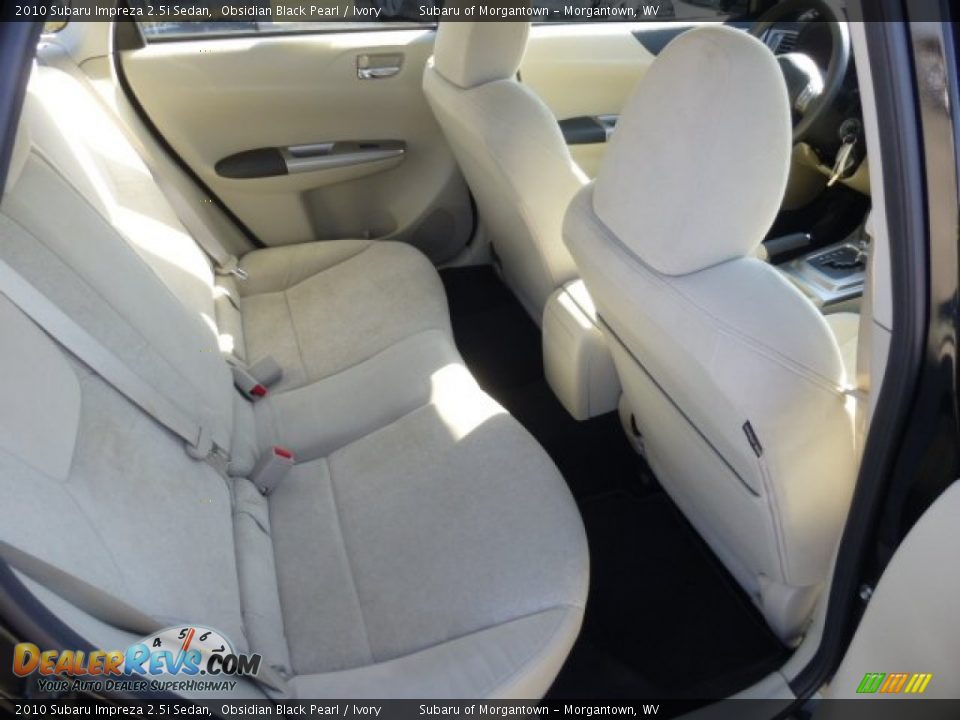 Rear Seat of 2010 Subaru Impreza 2.5i Sedan Photo #5
