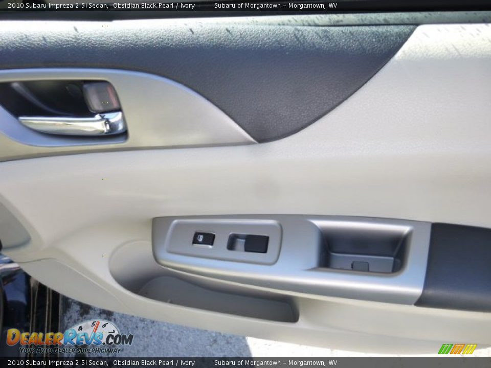 2010 Subaru Impreza 2.5i Sedan Obsidian Black Pearl / Ivory Photo #14