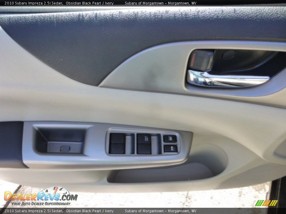 2010 Subaru Impreza 2.5i Sedan Obsidian Black Pearl / Ivory Photo #17