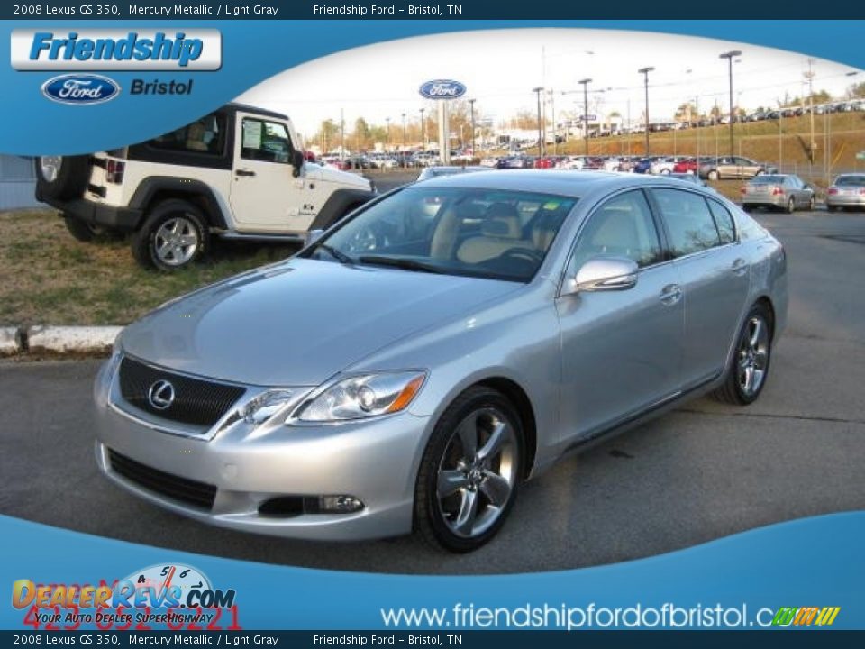 2008 Lexus GS 350 Mercury Metallic / Light Gray Photo #3