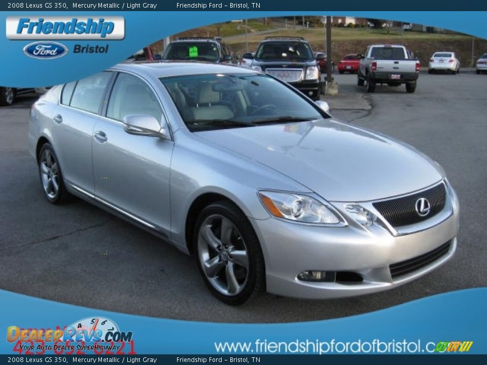 2008 Lexus GS 350 Mercury Metallic / Light Gray Photo #5