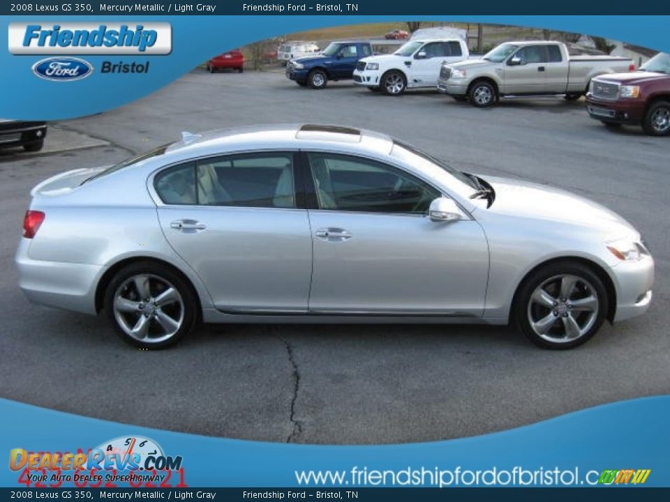 2008 Lexus GS 350 Mercury Metallic / Light Gray Photo #6