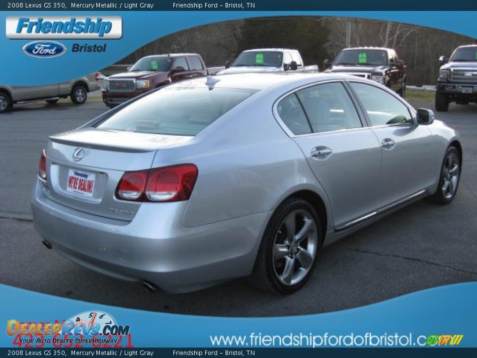 2008 Lexus GS 350 Mercury Metallic / Light Gray Photo #7