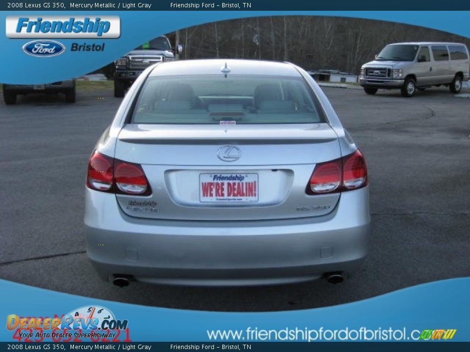 2008 Lexus GS 350 Mercury Metallic / Light Gray Photo #8