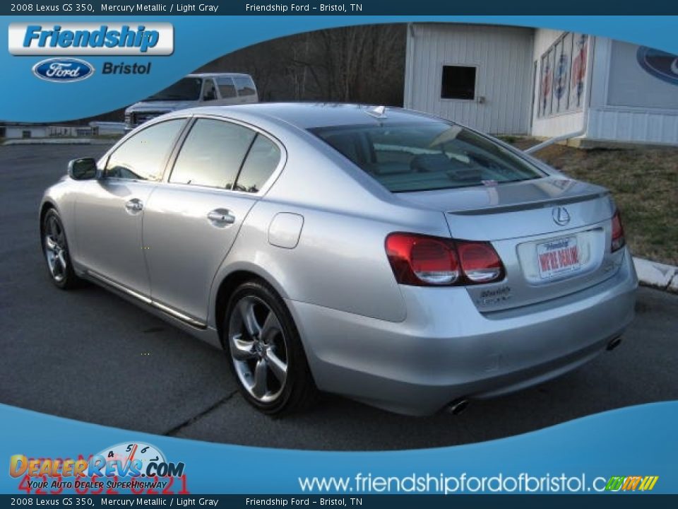 2008 Lexus GS 350 Mercury Metallic / Light Gray Photo #9