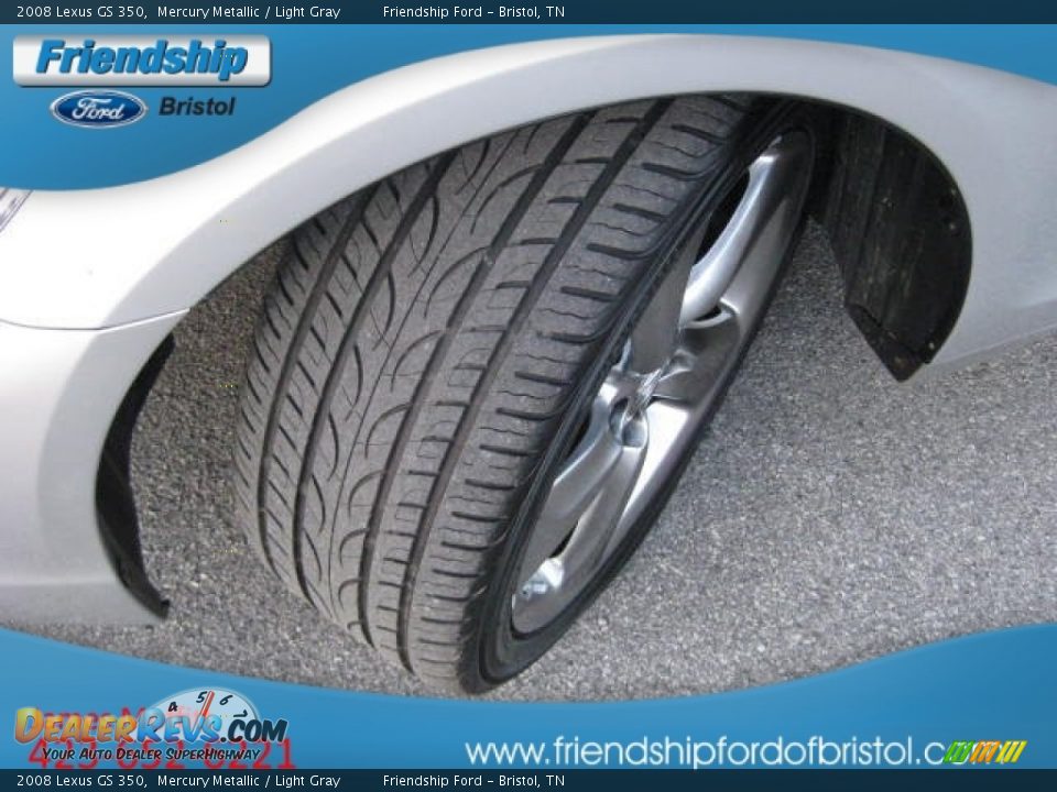 2008 Lexus GS 350 Mercury Metallic / Light Gray Photo #10