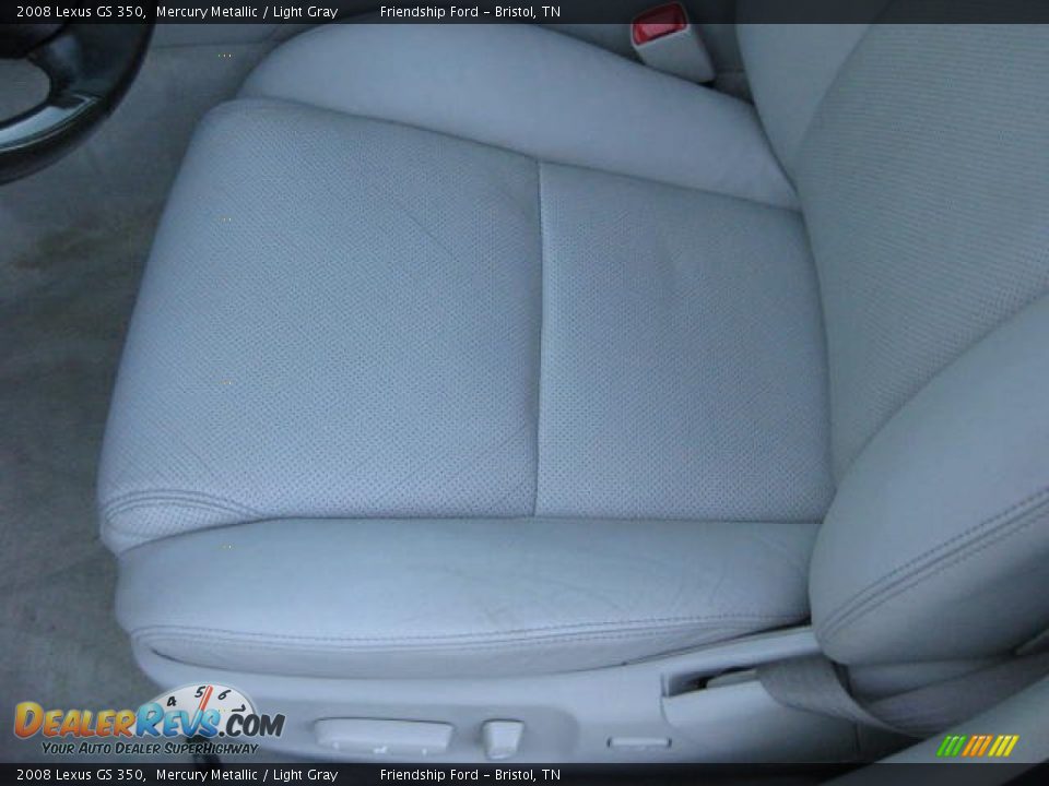 2008 Lexus GS 350 Mercury Metallic / Light Gray Photo #13