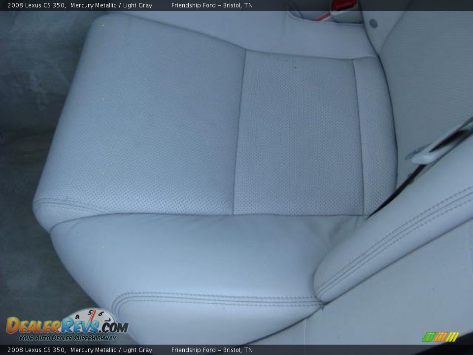 2008 Lexus GS 350 Mercury Metallic / Light Gray Photo #16