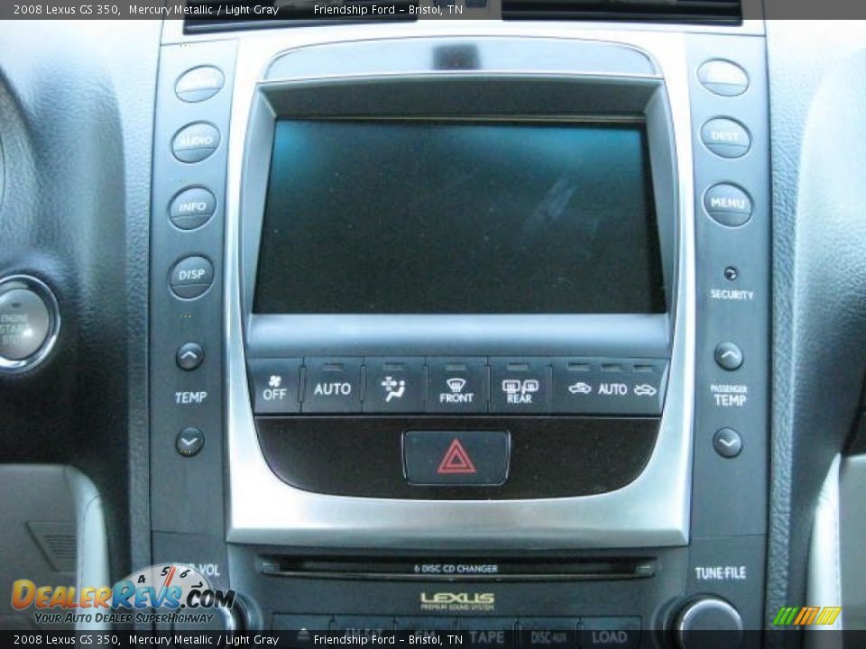 2008 Lexus GS 350 Mercury Metallic / Light Gray Photo #25