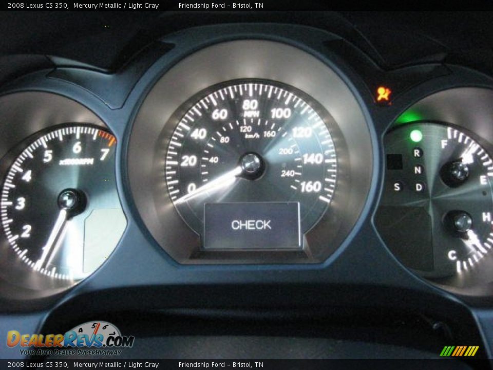2008 Lexus GS 350 Mercury Metallic / Light Gray Photo #28