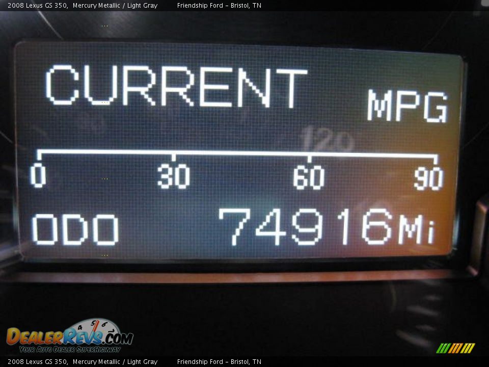 2008 Lexus GS 350 Mercury Metallic / Light Gray Photo #29