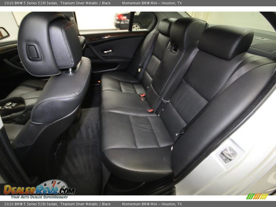 Rear Seat of 2010 BMW 5 Series 528i Sedan Photo #14