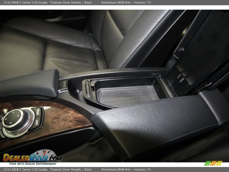 2010 BMW 5 Series 528i Sedan Titanium Silver Metallic / Black Photo #24
