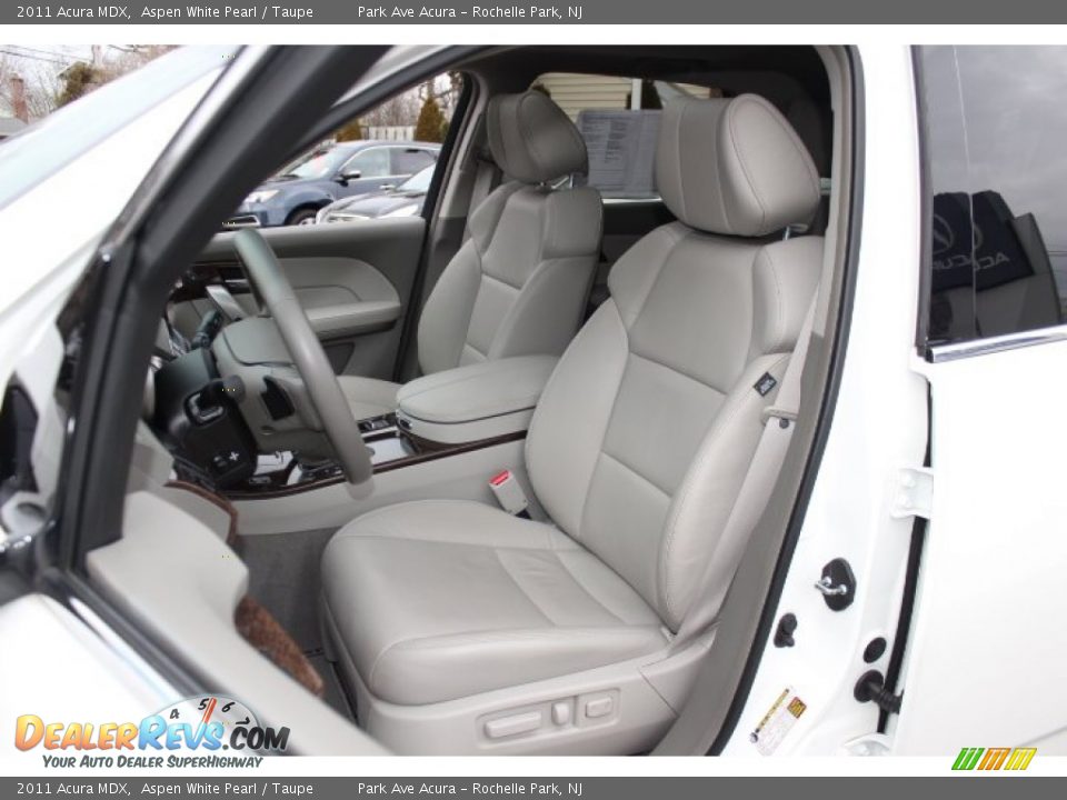 2011 Acura MDX Aspen White Pearl / Taupe Photo #12