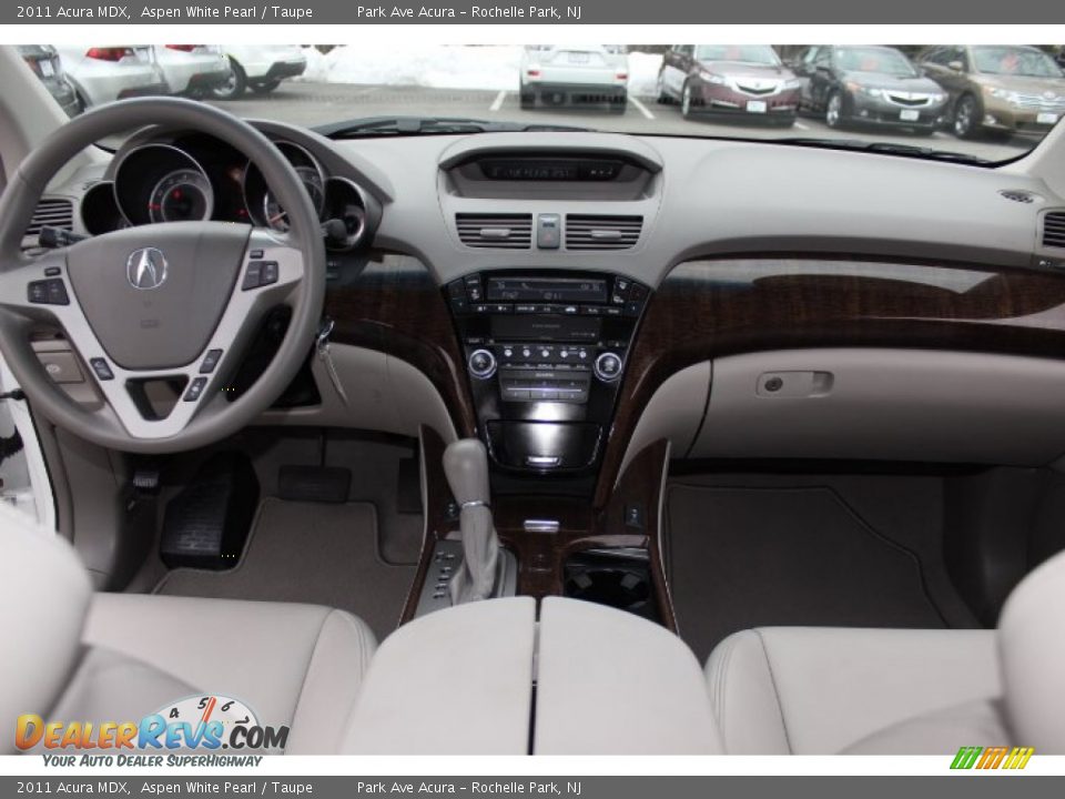 2011 Acura MDX Aspen White Pearl / Taupe Photo #13
