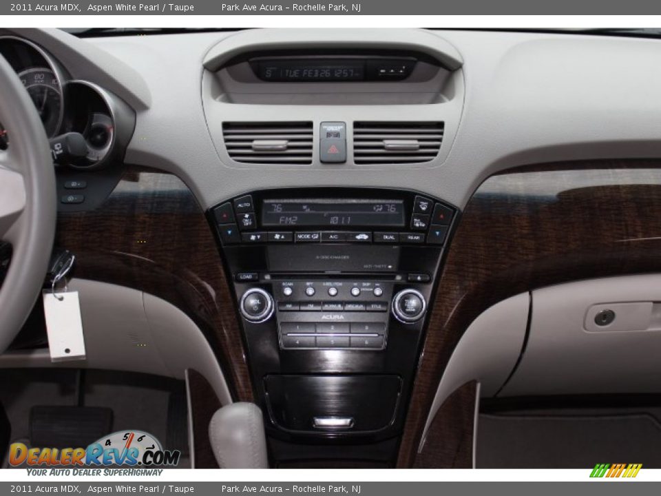 2011 Acura MDX Aspen White Pearl / Taupe Photo #14