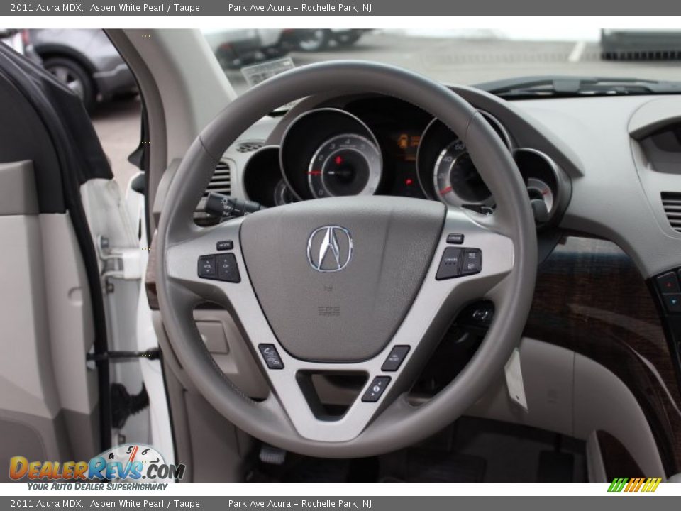 2011 Acura MDX Aspen White Pearl / Taupe Photo #16