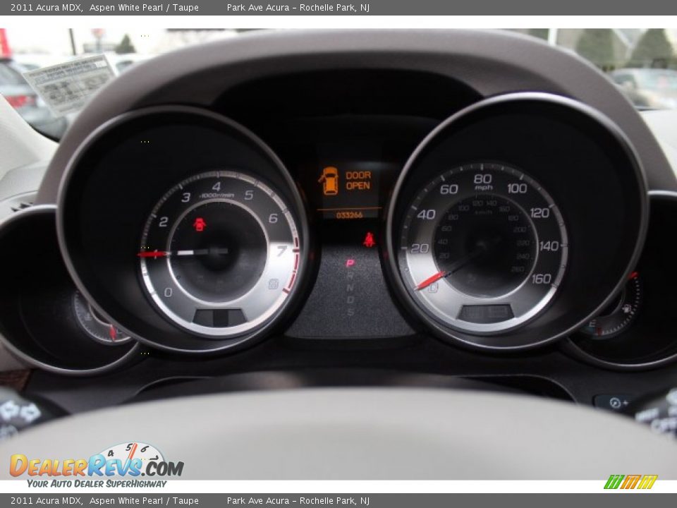 2011 Acura MDX Aspen White Pearl / Taupe Photo #19