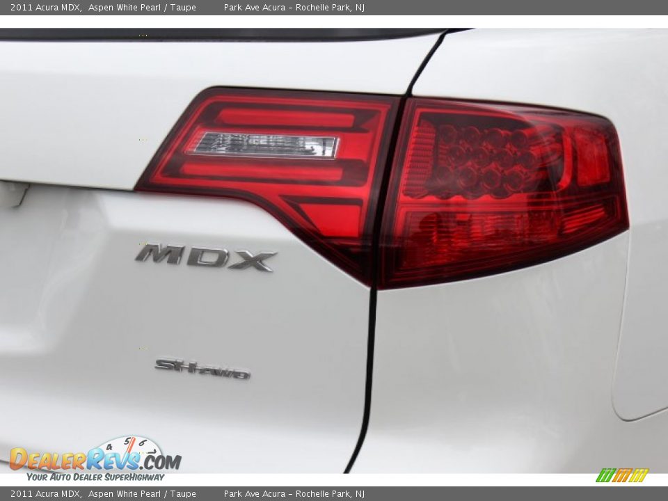 2011 Acura MDX Aspen White Pearl / Taupe Photo #22