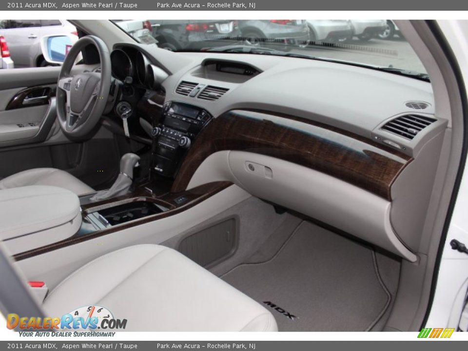 2011 Acura MDX Aspen White Pearl / Taupe Photo #26